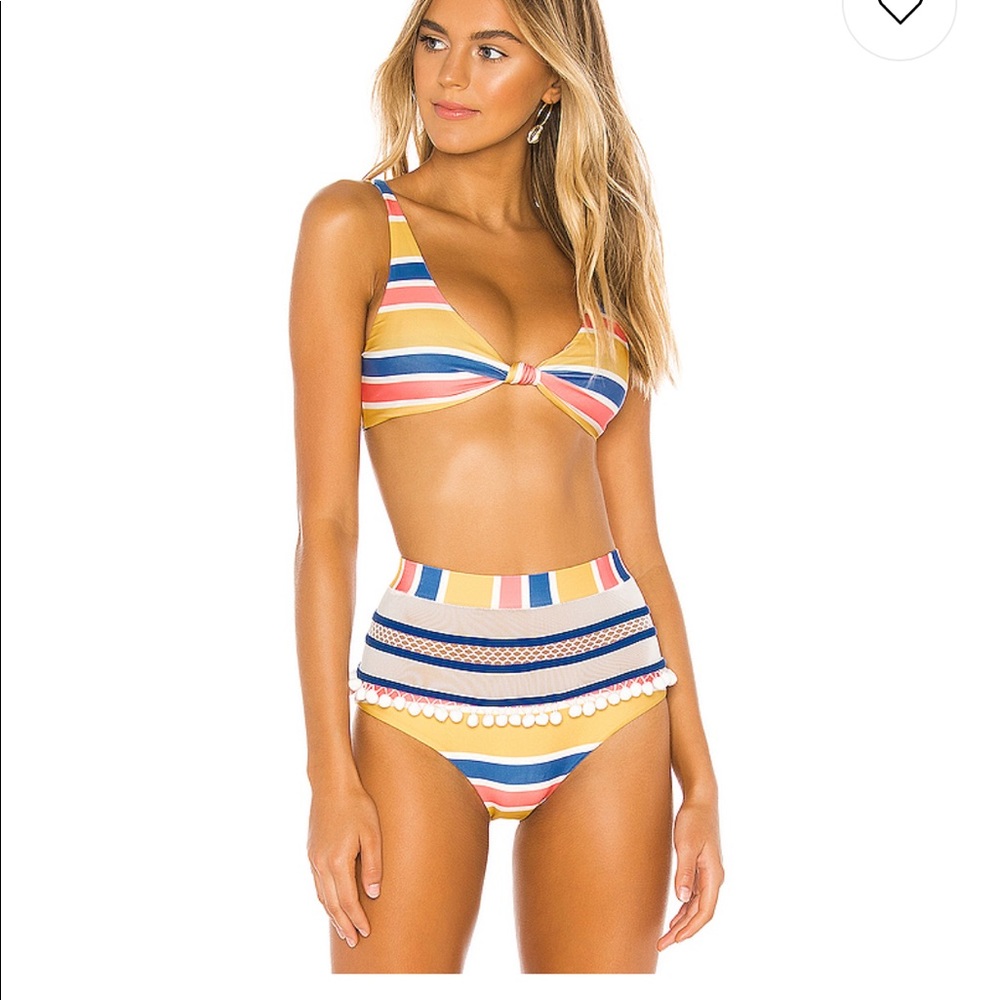 Tularosa high waist stripe swimsuit